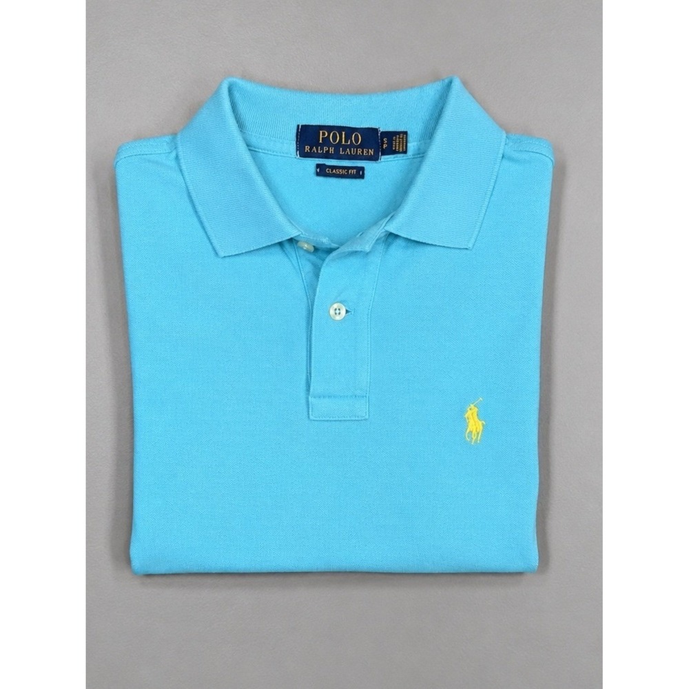 Polo Ralph Lauren Mens Polo Shirt Size Small Performance Golf Preppy Blue